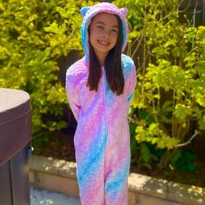 Saint Eve Pink, Blue and Purple Onesie size 10-12